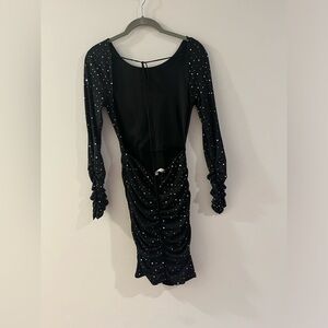 Lucy in the Sky backless long sleeve dress size S